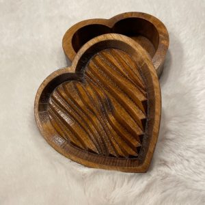 Heart shaped jewelry box